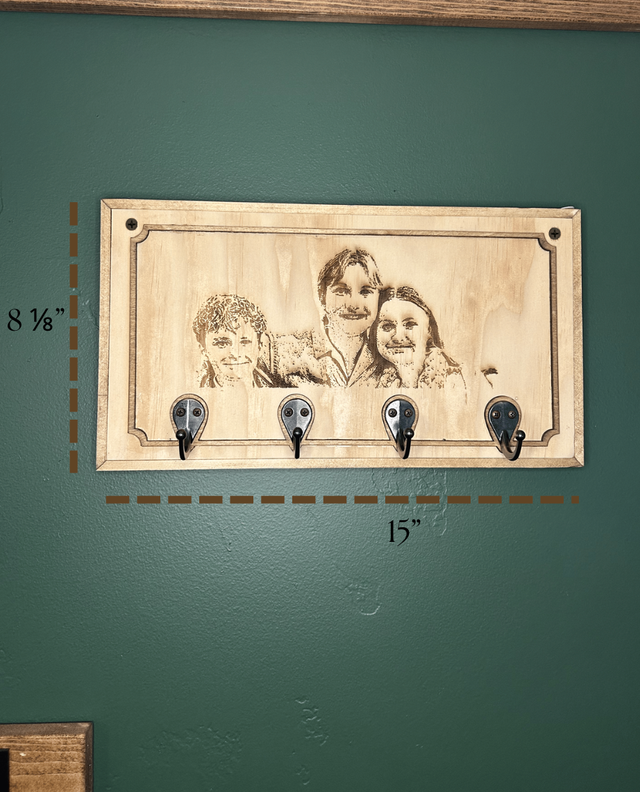 Hung with Heart – Custom Grandkids Coat Rack