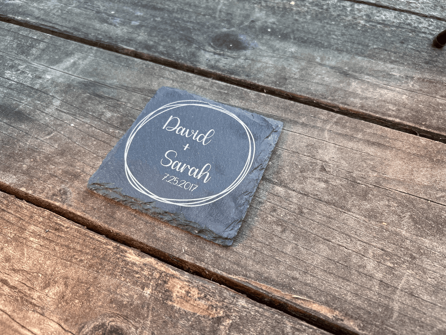 Ever After Coaster Wedding Favor