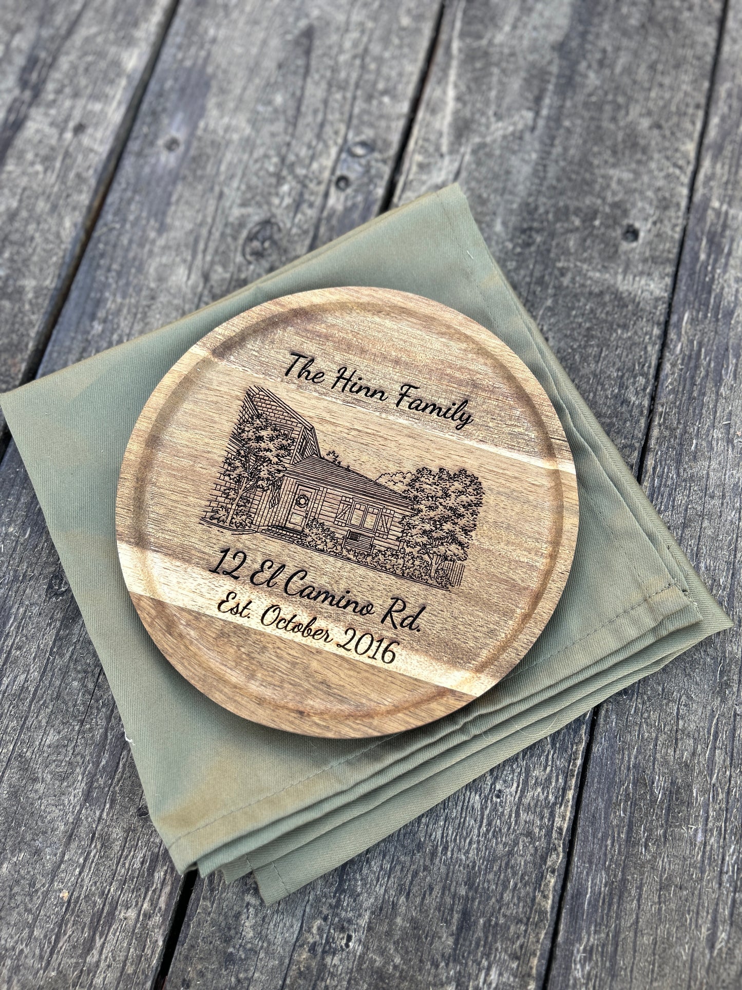 Custom Housewarming Round