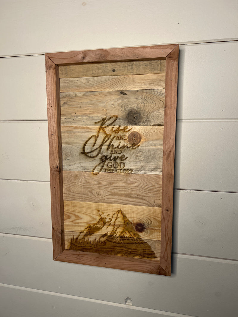 Reclaimed Wood Wall Sign